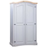 vidaXL garderobna omara mehiška borovina Corona Range z 2 vrati siva Cene