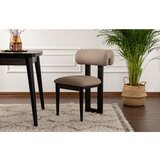 Hanah home stolica natura - black, sand beige sand beigeblack chair set (2 pieces) | ePonuda.com
