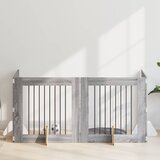 Vrata za pse s postoljem 4 pcs Siva sonoma 80 x 80 cm | shoptok.hr