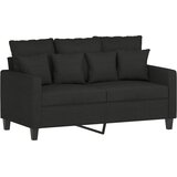  3-dijelni set sofa s jastucima crni od mikrovlakana | Eponuda.ba