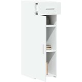 vidaXL Komoda bela 30x42,5x93 cm inženirski les | Shoptok.si