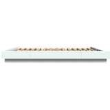  Okvir kreveta s LED svjetlima bijeli 150 x 200 cm drveni | Eponuda.com