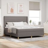 Box Borovniška postelja z vzmetnico Taupe 180x200 cm Tkanina, (22050550) Cene