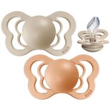 Bibs tolažilna duda - silikon Couture z anatomskim cucljem 6-18 m 2/1 vanilla/peach Cene