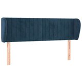  Vzglavje z ušesi temno modro 147x23x78/88 cm žamet, (20952513) | Shoptok.si