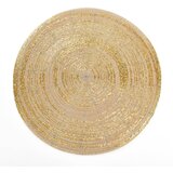 Mhome Namizni prtiček, pogrinjek 35cm / okrogel / zlat / pvc, (5000267478) Cene