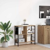 vidaXL Polica Umjetnički hrast 82 x 32 x 79 cm Konstruirano drvo | shoptok.hr