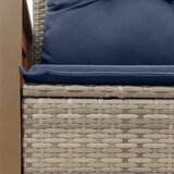  Vrtna sofa s jastucima za 2 osobe, siva, poliratan | shoptok.hr