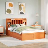  Posteljni okvir brez vzmetnice vošč. rjav 150x200 cm borovina, (21611780) | Shoptok.si