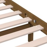  Posteljni okvir medeno rjav iz borovine 200x200 cm, (20643635) | Shoptok.si