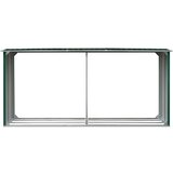  Vrtna ostava za drva od pocinčanog čelika 330x92x153 cm zelena | shoptok.hr