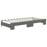  Dnevni krevet na razvlačenje tamnosivi 90 x 200 cm od tkanine | shoptok.hr