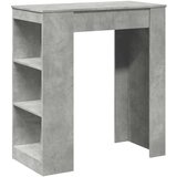 vidaXL Barski stol s držačima boja betona 95x47x103,5 cm drveni | shoptok.hr