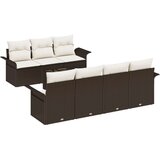  Set od 8 komada vrtnih sofa s jastučićima smeđa poli ratan | shoptok.hr