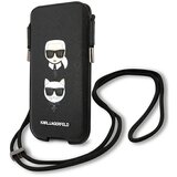 Karl Lagerfeld SAFFIANO IKONIK TORBICA KARL&amp;CHOUPETTE 6,1&#039;&#039; ČRNA, (22007714) cene