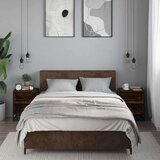  Noćni ormarići 2 kom Dimljeni hrast Konstruirano drvo i metal | shoptok.hr