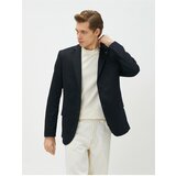 Koton Basic Blazer Jacket Brooch Detailed Buttoned Pocket Slim Fit Cene