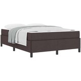 vidaXL Postelja z vzmetnico Temno rjava 160 x 200 cm blago, (5000128320) | Shoptok.si