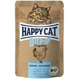 Happy Cat Bio Pouch 6 x 85 g - Bio-piščanec in bio-raca Cene