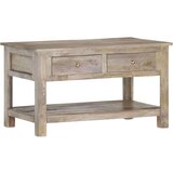 vidaXL klubska mizica 82x52x47 cm trden mangov les | Shoptok.si