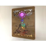  Li-Go 4421/A/4 - LED zidna dekoracija LED/10W/5V 30000 mAh 70x90 cm hrast/čakre | Eponuda.com