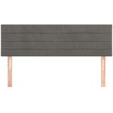  Uzglavlja tamnosiva 144x5x78/88 cm baršunasta | shoptok.hr