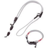  Komplet Nomad Tales Spirit: ovratnica + povodec, kameno sive barve - Velikost L + 200 cm povodec | shoptok.hr