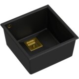 Quadron sudoper DAVID 40 + nano PVD čisto crna/zlato | shoptok.hr