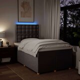 vidaXL Box spring postelja z vzmetnico taupe 120x190 cm blago, (21310618) | Shoptok.si