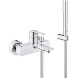  Enoročna armatura za kad/tuš s tuš ročko Lineare (33850001) | Shoptok.si