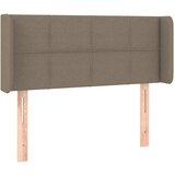 Maison Chic Posteljno vzglavje - Vzglavna omarica - Nočna omarica z ušesi taupe 93x16x78/88 cm blago, (21709889) | Shoptok.si