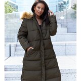 Gemre Green long jacket with a detachable hood Fela | Shoptok.si
