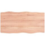 vidaXL Mizna plošča svetlo rjava 100x50x4 cm obdelana trdna hrastovina Cene