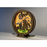  Li-Go 23634/DUB2 - LED stona dekoracija, prigušiva LED/12W/230V 20x22 cm hrast | Eponuda.com