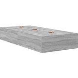  Postelja z dodatnim prostorom za shranjevanje Siva Sonoma 90x200 cm | Shoptok.si