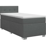  Boxspring krevet s madracem Tamnosiva 90 x 190cm Tkanina | shoptok.hr