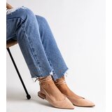 Gemre Lace-up beige slingback ballet flats Leaia | shoptok.hr