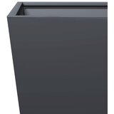  Vrtne sadilice 2 kom antracit 30x30x30 cm čelične | shoptok.hr