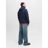Jack & Jones Sweater majica 'JJHAYATO' mornarsko plava / smeđa / bijela | shoptok.hr