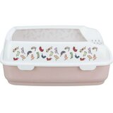 Pijesak WC posoda za mačke z visokim robom 38x20x50 cm roza | Shoptok.si