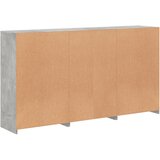  Komoda s LED svjetlima siva boja betona 181,5x37x100 cm | shoptok.hr