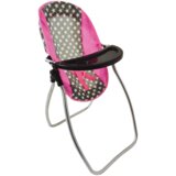Doll Swing Feeding Chair Alice Stars Gray-Pink | shoptok.hr