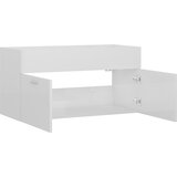 Ormarić za umivaonik visoki sjaj bijeli 90x38,5x46 cm drveni | shoptok.hr