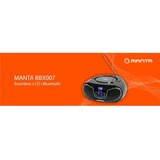 Manta CD player, FM, USB, MP3, LCD, DC + baterije, crni BBX007 | shoptok.hr