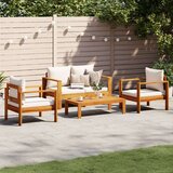  4-dijelni set vrtnih sofa s jastucima masivno bagremovo drvo | shoptok.hr