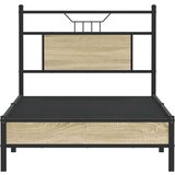 vidaXL Posteljni okvir brez vzmetnice hrast 90x190 cm inženirski les | Shoptok.si