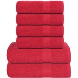  Set ručnika od 6 dijelova FROGN crveni 360 g/m² | shoptok.hr