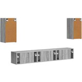  Set TV komoda Zidne 3 pcs Siva Sonoma Konstruirano drvo | shoptok.hr