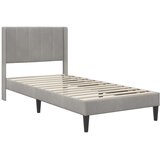  Okvir za krevet Svijetlo siva 90 x 190 cm Baršun - Svjetlosiva 90 x 190 cm | shoptok.hr