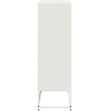  Visoka komoda bijela 68,5 x 38,5 x 123,5 cm čelična | shoptok.hr